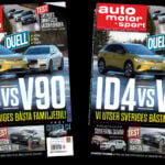 En tidningstäckt med två bilar på den (AI text)