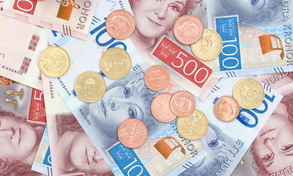 en höppling pengar på ett bankbord (AI text)