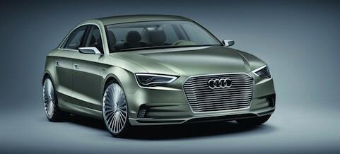 Audi A3 e-tron-koncept (AI text)