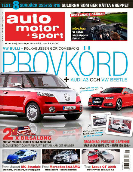 En tidningstäckt med en bil och människor (AI text)