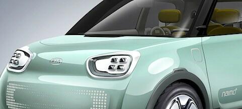 En avbildning av en liten elbil. (AI text)