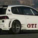 En Volkswagen Golf GTI med bakväxel. (AI text)