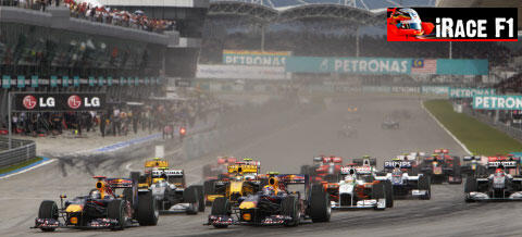 En racebil kör snabbt längs banan. (AI text)