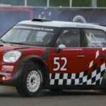 En Mini Cooper S rallybil (AI text)