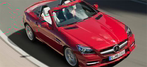 Mercedes SLK och C-klass cabriolet (AI text)