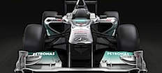Mercedes F1-bil (AI text)