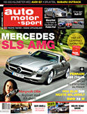 En bil på omslaget av tidskriften Auto Motor Sport (AI text)