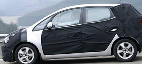 En liten bil står parkerad vid vägkanten. (AI text)