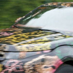 En spårad Range Rover Range Rover spionfotografi (AI text)