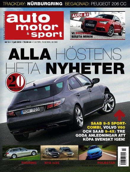 omslaget på tidskriften Auto Motor Sport (AI text)
