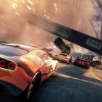 En bil körer nerför en gata. (AI text)