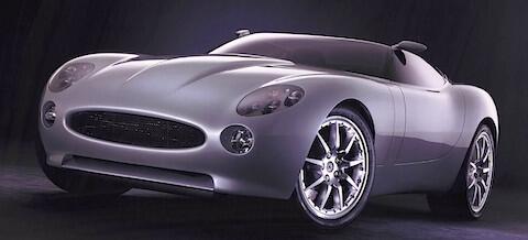 En futuristisk bil i en mörk rum. (AI text)