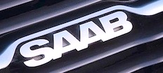 Saab-logon på en bil (AI text)