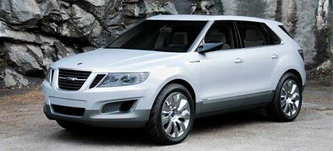 en vit SUV parkerad framför en stenmur (AI text)