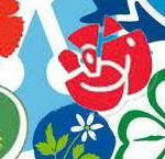 En samling logotyper och symboler (AI text)