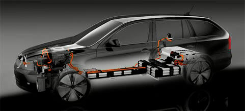 BMW X5 xDrive eDrive-konceptbil (AI text)