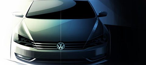 En Volkswagen Jetta TDI-konceptbil (AI text)