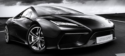 En svart sportbil kör på en racebana. (AI text)