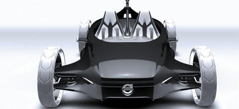 En framtidens bil med futuristisk design (AI text)