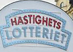 en skylt för Hashgijts lotteria (AI text)