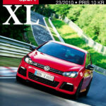 Volkswagen Golf R XL på auto-motorshow (AI text)