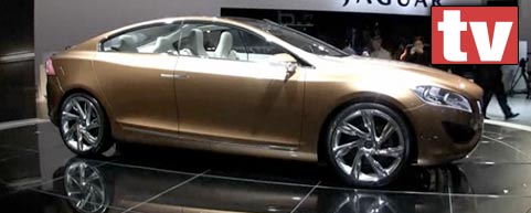 Volvo S60-konceptbilen på Shanghai Auto Show (AI text)