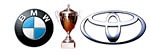 BMW och Toyota-logotyperna (AI text)