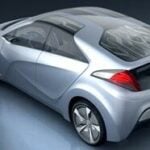 En framtida bil med futuristisk design (AI text)