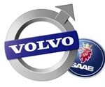 Volvo-logotyp med pil (AI text)