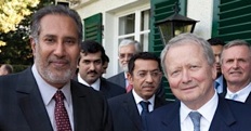 En grupp män i kostym och slips (AI text)