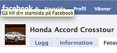 Honda Accord Crosstour på Facebook (AI text)