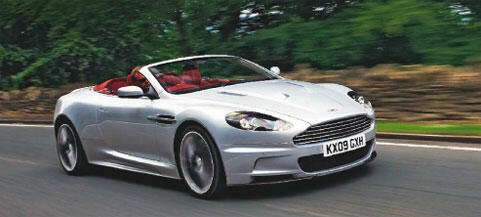 Aston Martin DB9 Spyder omvandlbar (AI text)