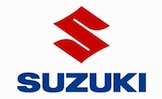 En Suzuki-logga på en vit bakgrund (AI text)