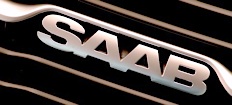 Saab-logon på en bil (AI text)