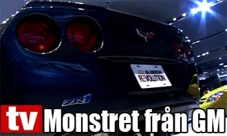 En Chevrolet Corvette SRT GTR med orden "monster truck" och "Fran" på den. (AI text)