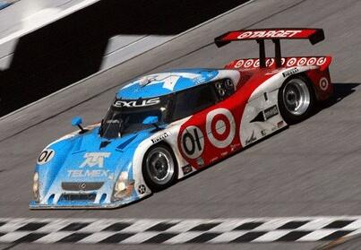 En racebil tävlar på en bana. (AI text)