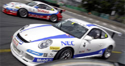 två Porsche 911 GT3 RS (AI text)