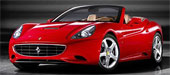 Ferrari California - en röd cabriolet-sportbil (AI text)