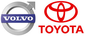 Volvo- och Toyotalogotyper (AI text)