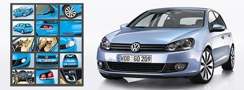 En blå Volkswagen Polo med en röd huva. (AI text)