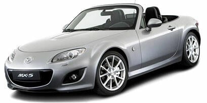 Mazda MX-5 Miata är en sportig roadster. (AI text)