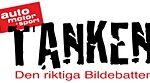 En bil med orden Tanken på den. (AI text)