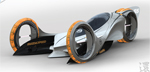 En framtida bil med hjul (AI text)