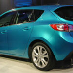 Mazda Mazda3 skrot på Kinas bilsalong (AI text)
