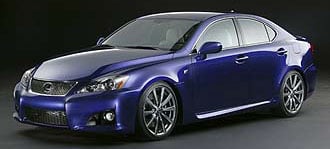 En blå Lexus står parkerad i en mörk rum. (AI text)