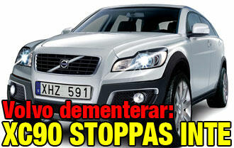 Volvo XC90 stannar inte (AI text)