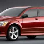 En röd Dodge Caliber SXT (AI text)
