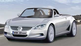 En Volkswagen Scirocco cabriolet kör längs vägen. (AI text)