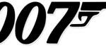 En svart och vit bild av ett 007-logotyp. (AI text)