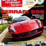 En tidskrifts omslag med en bil på det (AI text)